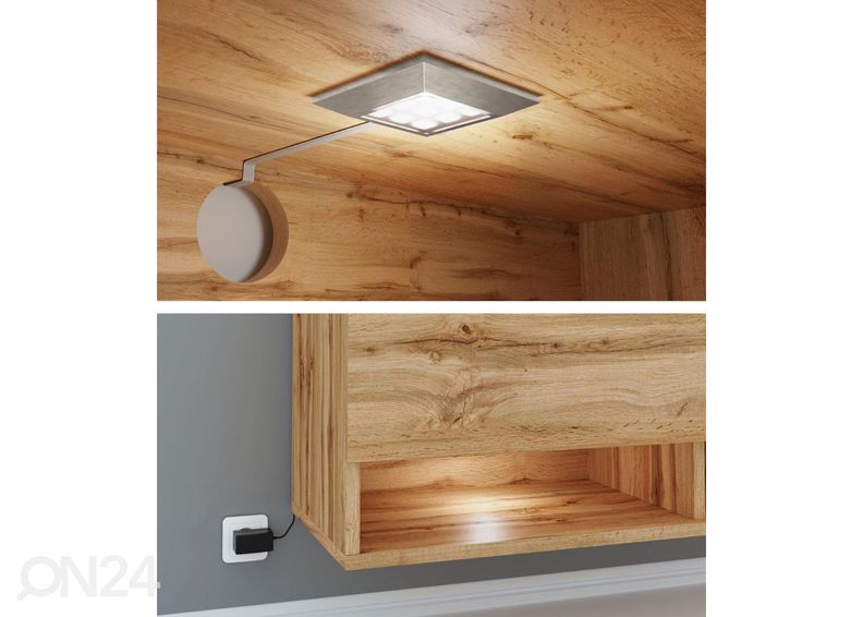 Подставка под ТВ + LED освещение увеличить