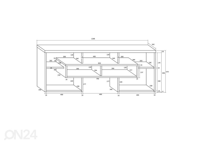 Подставка под ТВ Macroom 127 cm увеличить
