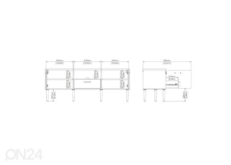 Подставка под ТВ Media 147 cm увеличить