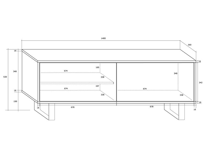 Подставка под ТВ Rossca 140 cm увеличить