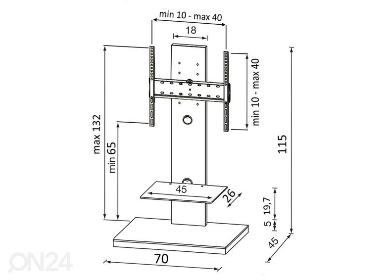 Подставка под ТВ Sydney увеличить