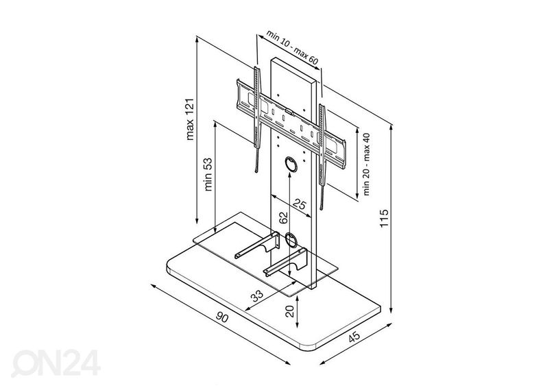 Подставка под ТВ Torino увеличить
