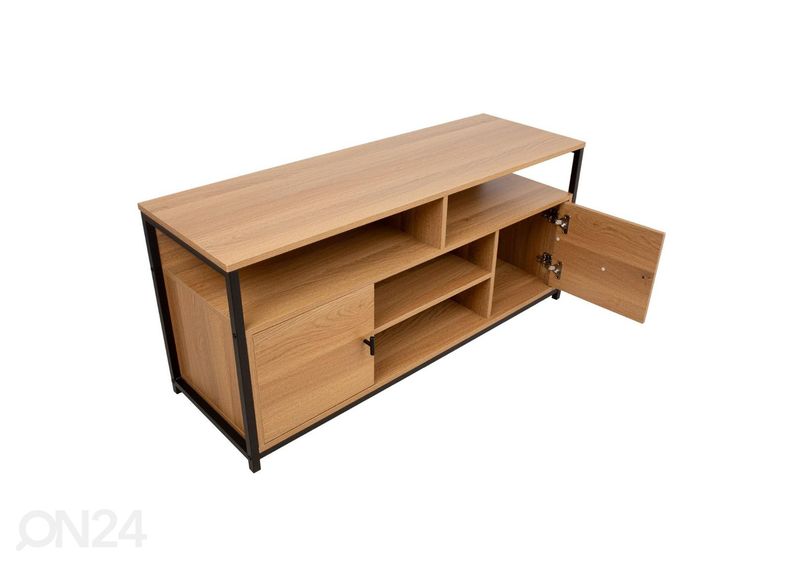 Подставки под ТВ Study 120x40xH54 см, дуб/черный увеличить