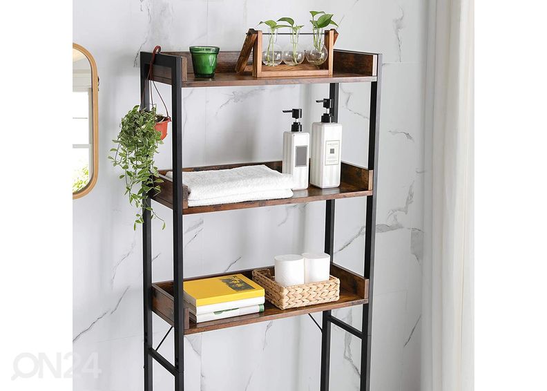 Полка в ванную, коричневый/чёрный увеличить