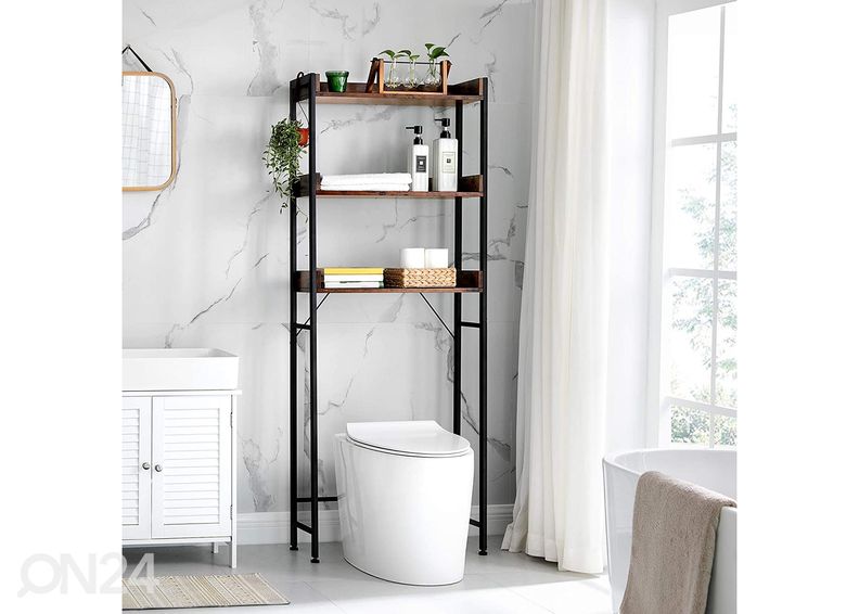 Полка в ванную, коричневый/чёрный увеличить