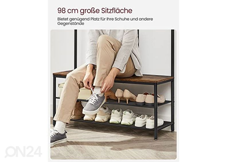 Полка в приножую с зеркалом и полкой для обуви увеличить