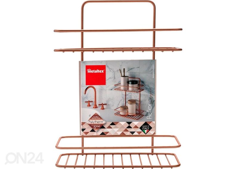 Полка для ванной Reflex 2x, 26x13x35 см, бронза увеличить