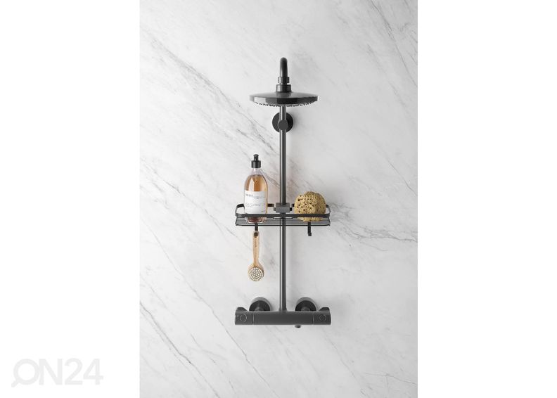 Полка для душа Origin низкая, 29x11x9 см, черная увеличить