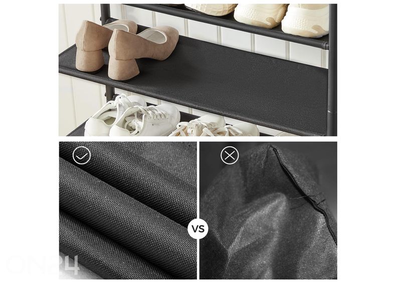 Полка для обуви, коричневая/черная увеличить