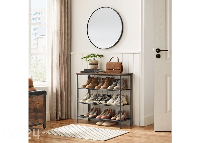 Полка для обуви, коричневая/черная увеличить