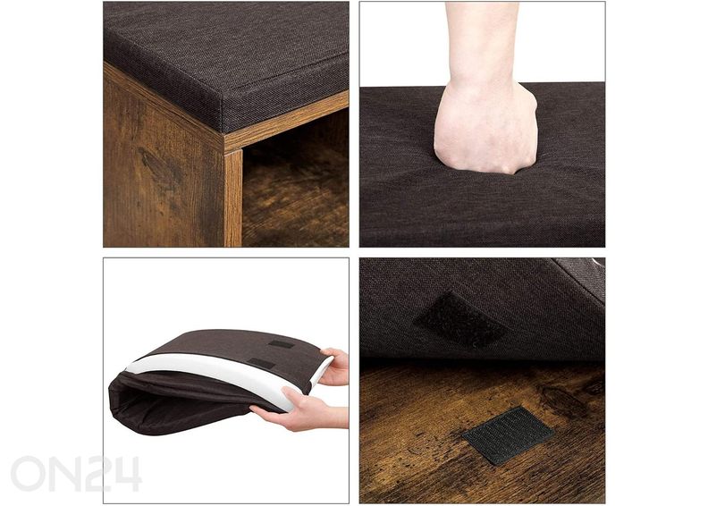 Полка для обуви, коричневая увеличить