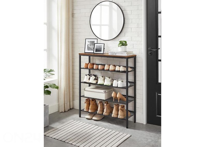Полка для обуви, коричневый/черный увеличить