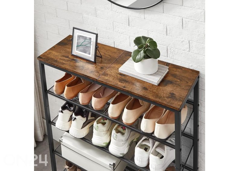 Полка для обуви, коричневый/черный увеличить
