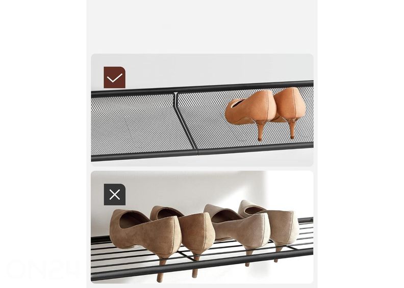 Полка для обуви, коричневый/черный увеличить