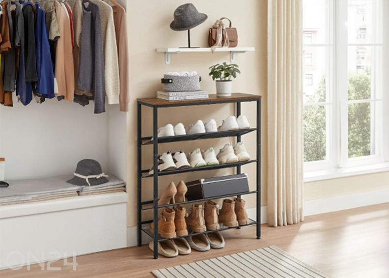 Полка для обуви, коричневый/черный увеличить