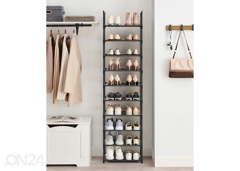 Полка для обуви, черная увеличить