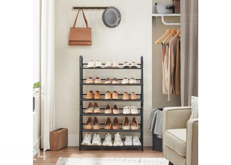 Полка для обуви, черная увеличить