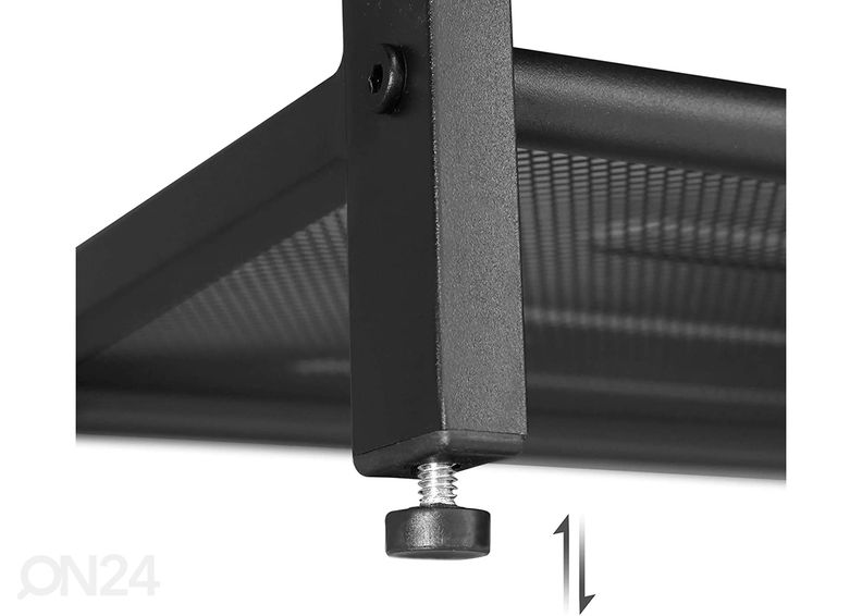 Полка для обуви 100 cm, коричневый/чёрный увеличить