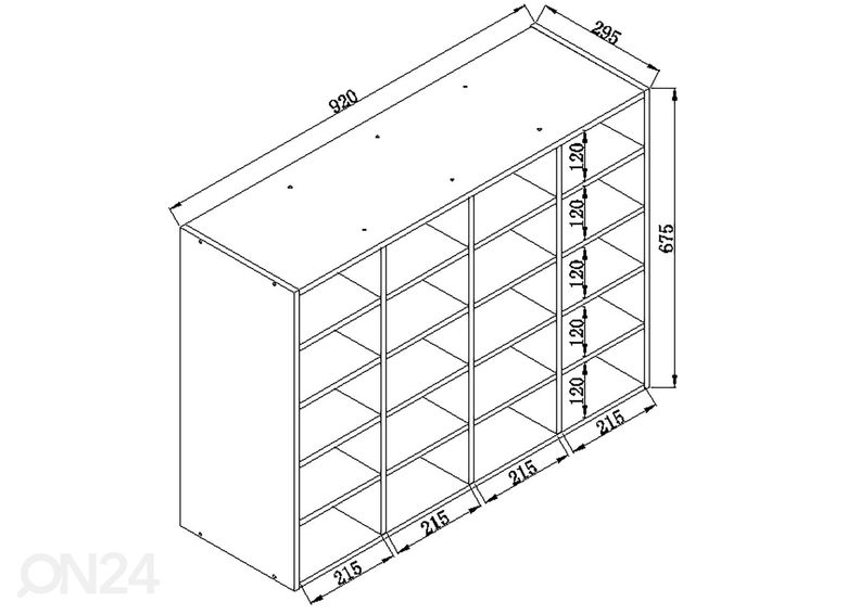 Полка для обуви Hinsol L 92 cm увеличить