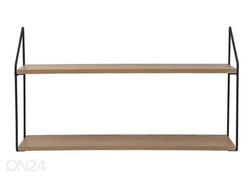Полка настенная, дуб/чёрный увеличить
