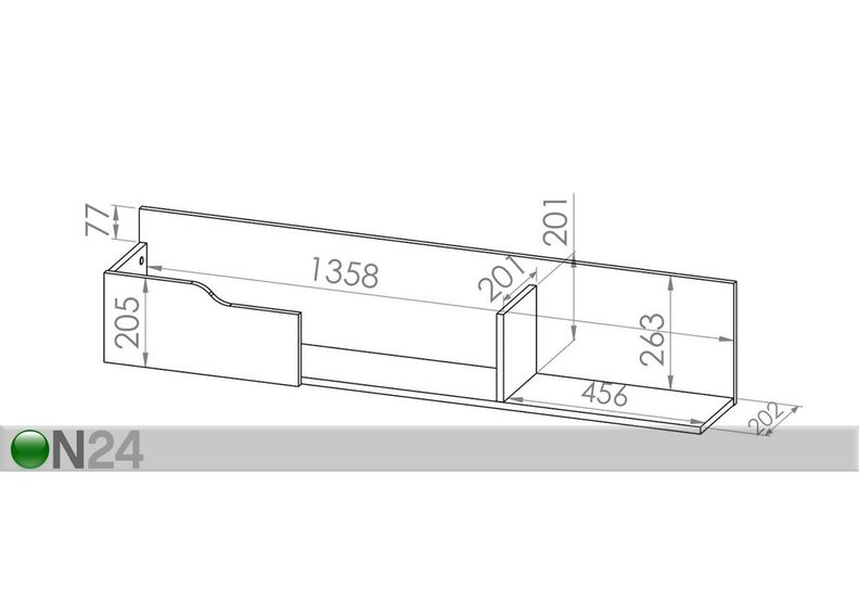 Полка настенная увеличить