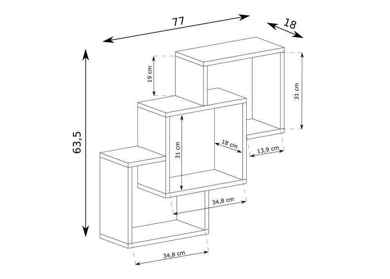 Полка настенная Laila 77 см увеличить