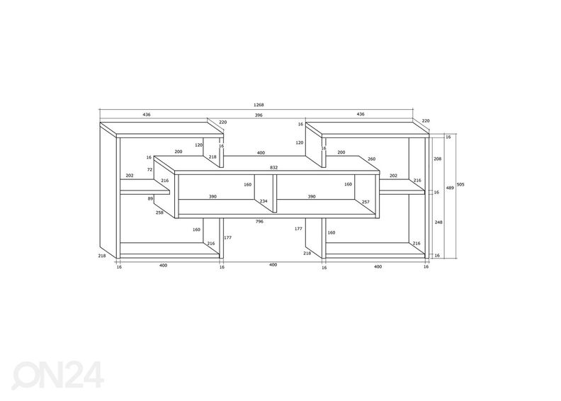 Полка настенная Macroom 127 cm увеличить