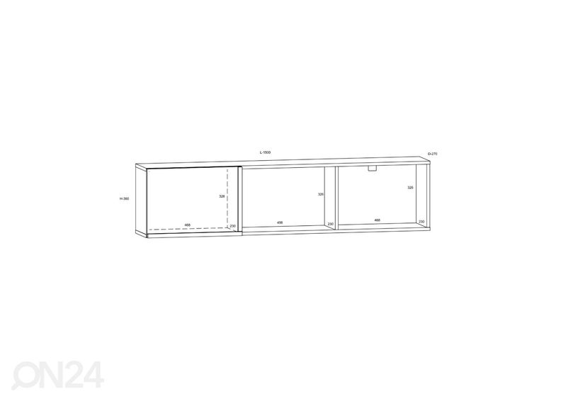 Полка настенная Youghal 150 cm увеличить