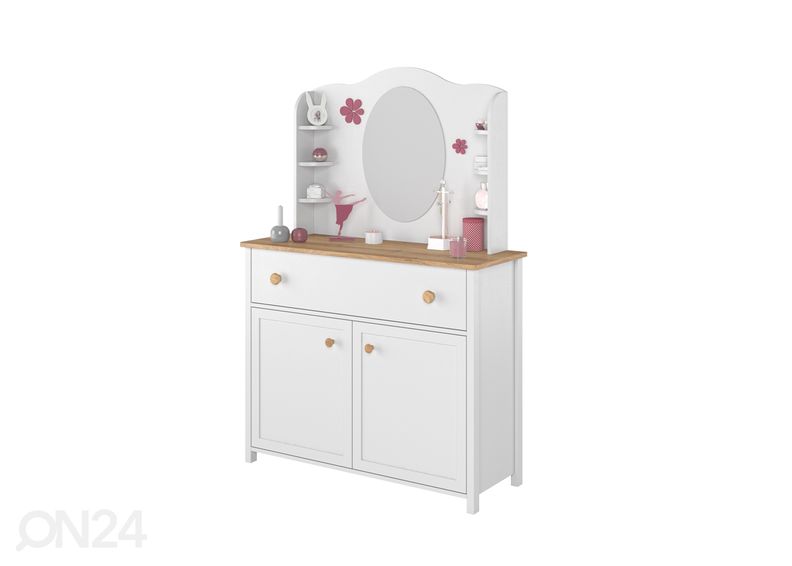 Полка с зеркалом, для рабочего стола увеличить