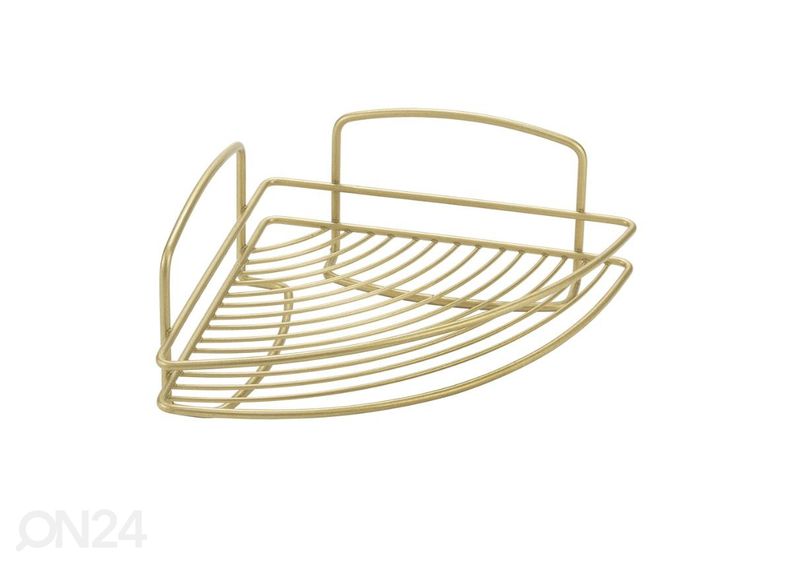 Полка угловая Onda 1x, 22x22x11 см, латунь увеличить