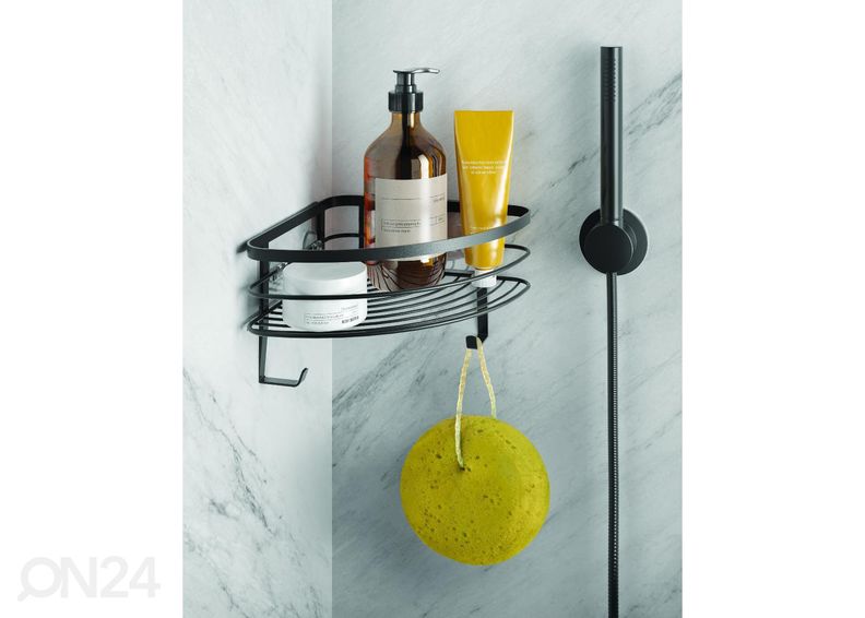 Полка угловая Origin-Ufix 1x, 25x25x13 см, черная увеличить