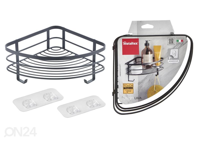 Полка угловая Origin-Ufix 1x, 25x25x13 см, черная увеличить