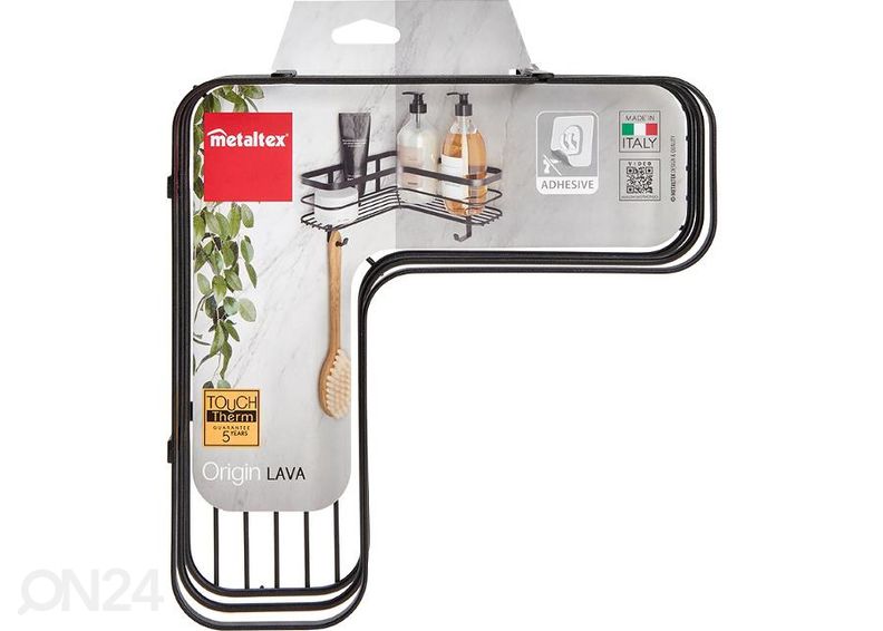 Полка угловая Origin-Ufix 1x L форма, 21x21x13 см, черная увеличить