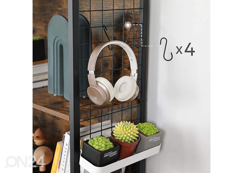 Полка 74 cm, коричневый/чёрный увеличить