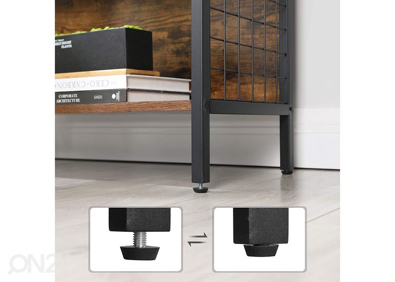 Полка 74 cm, коричневый/чёрный увеличить