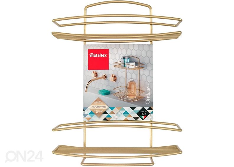 Полка Onda 2x, 26x11x35 см, латунь увеличить
