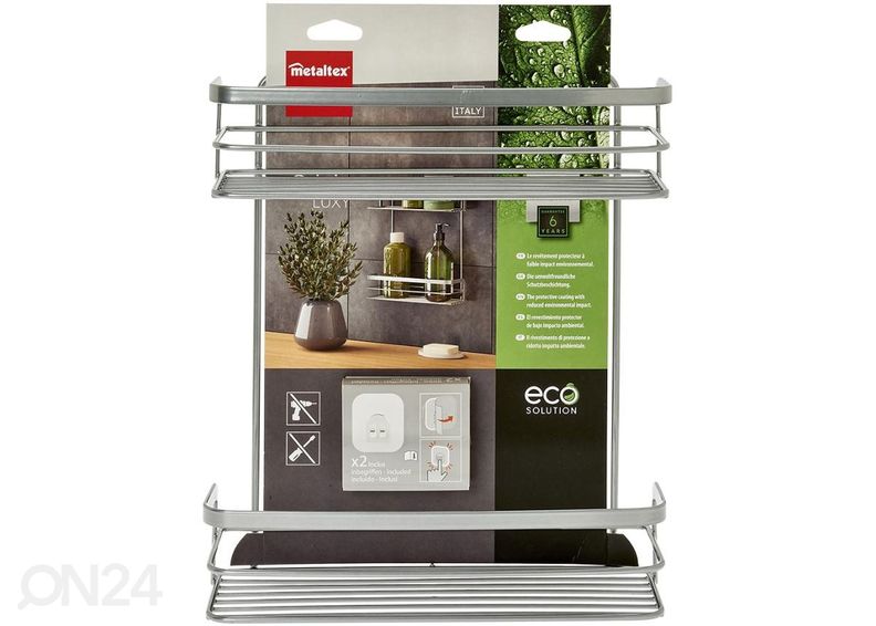 Полка Origin Luxy Ufix 2x, 26x10x30 см, хром увеличить