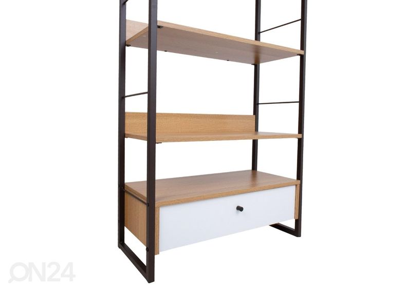 Полка Study 70x30xH124,5 см, дуб/белый увеличить