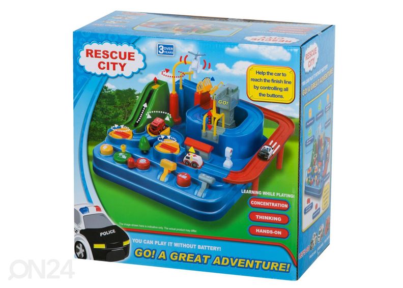 Полоса препятствий с 3 автомобилями увеличить