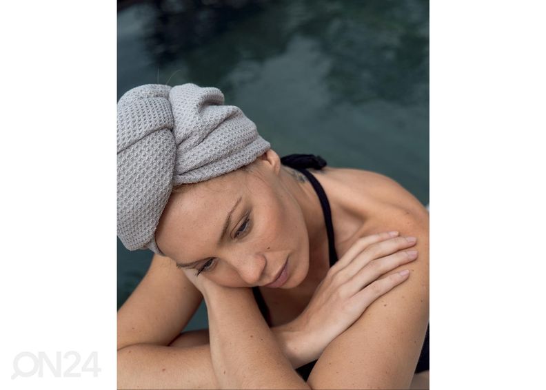 Полотенце-тюрбан, серое увеличить