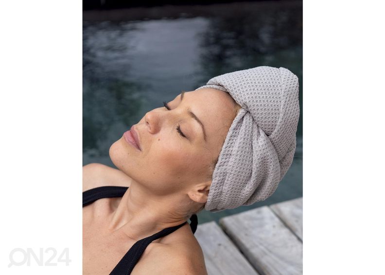 Полотенце-тюрбан, серое увеличить