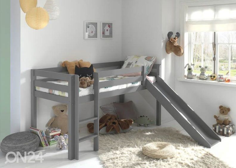 Полувысокая двухъярусная кровать Pino 90x200 cm увеличить