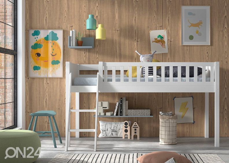 Полувысокая кровать Scott 90x200 cm, белый увеличить