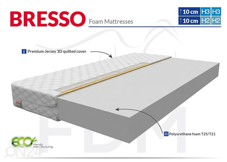 Поролоновый матрас Bresso 100x200 cm увеличить