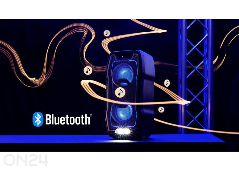 Портативная акустическая система Sharp XParty Sing с Bluetooth, IPX4, чёрная увеличить