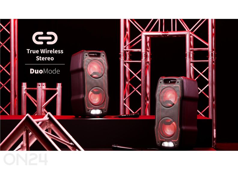 Портативная акустическая система Sharp XParty Sing с Bluetooth, IPX4, чёрная увеличить