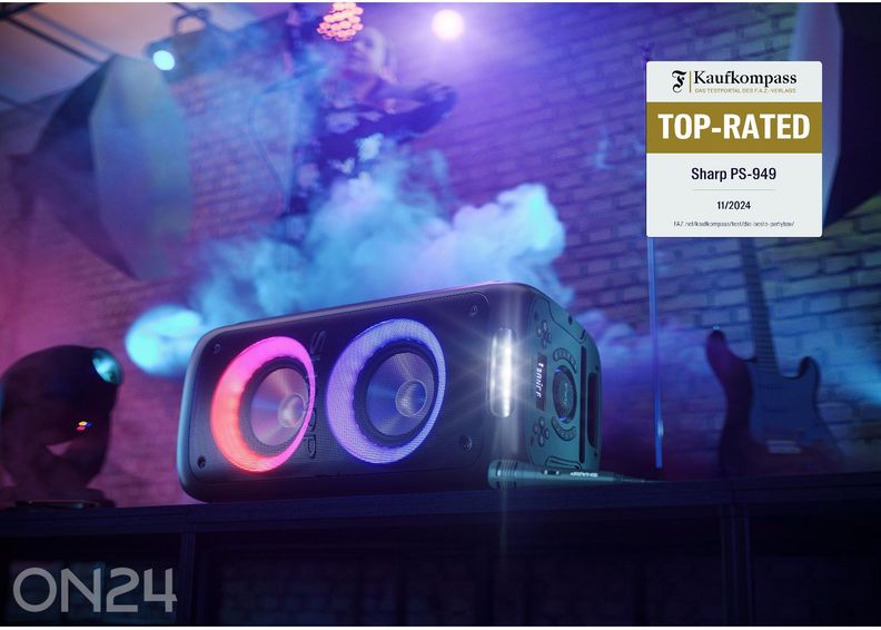 Портативная акустическая система Sharp XParty Street Beat с Bluetooth, IPX4, чёрная увеличить