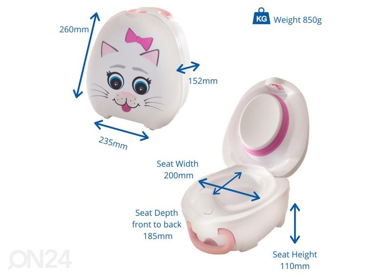 Портативный горшок My Carry Potty котёнок увеличить