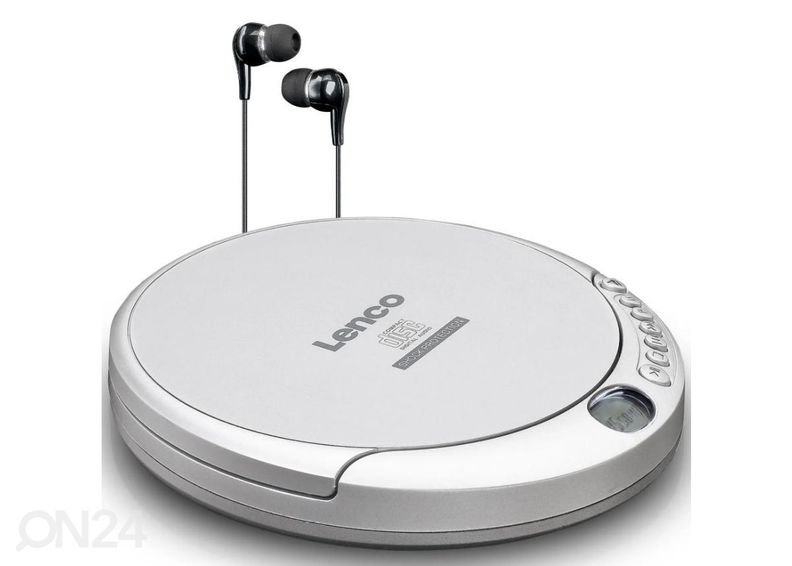 Портативный CD проигрыватель Lenco CD201SI, серебристый увеличить