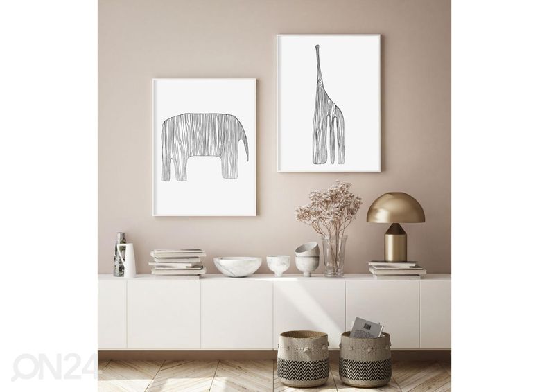 Постер Абстрактный жираф 21x30 см увеличить